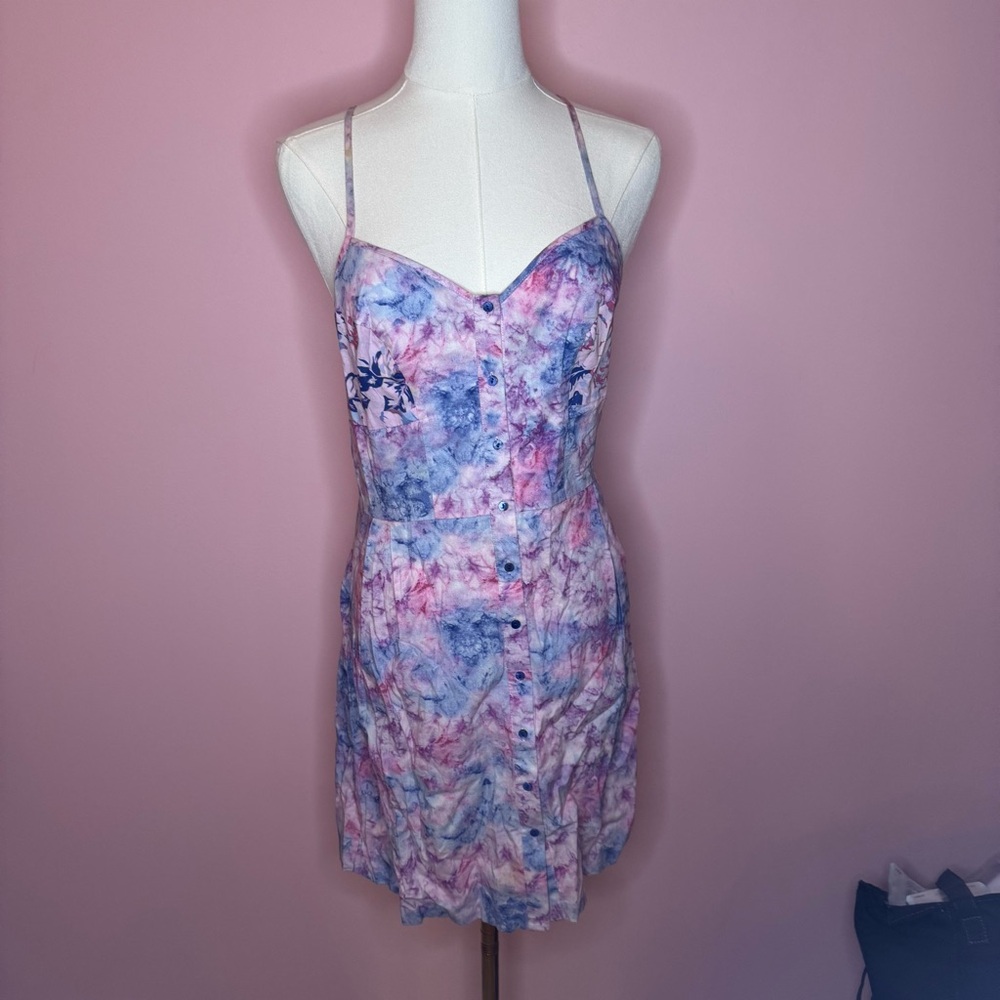 Tie dye sleeveless dress